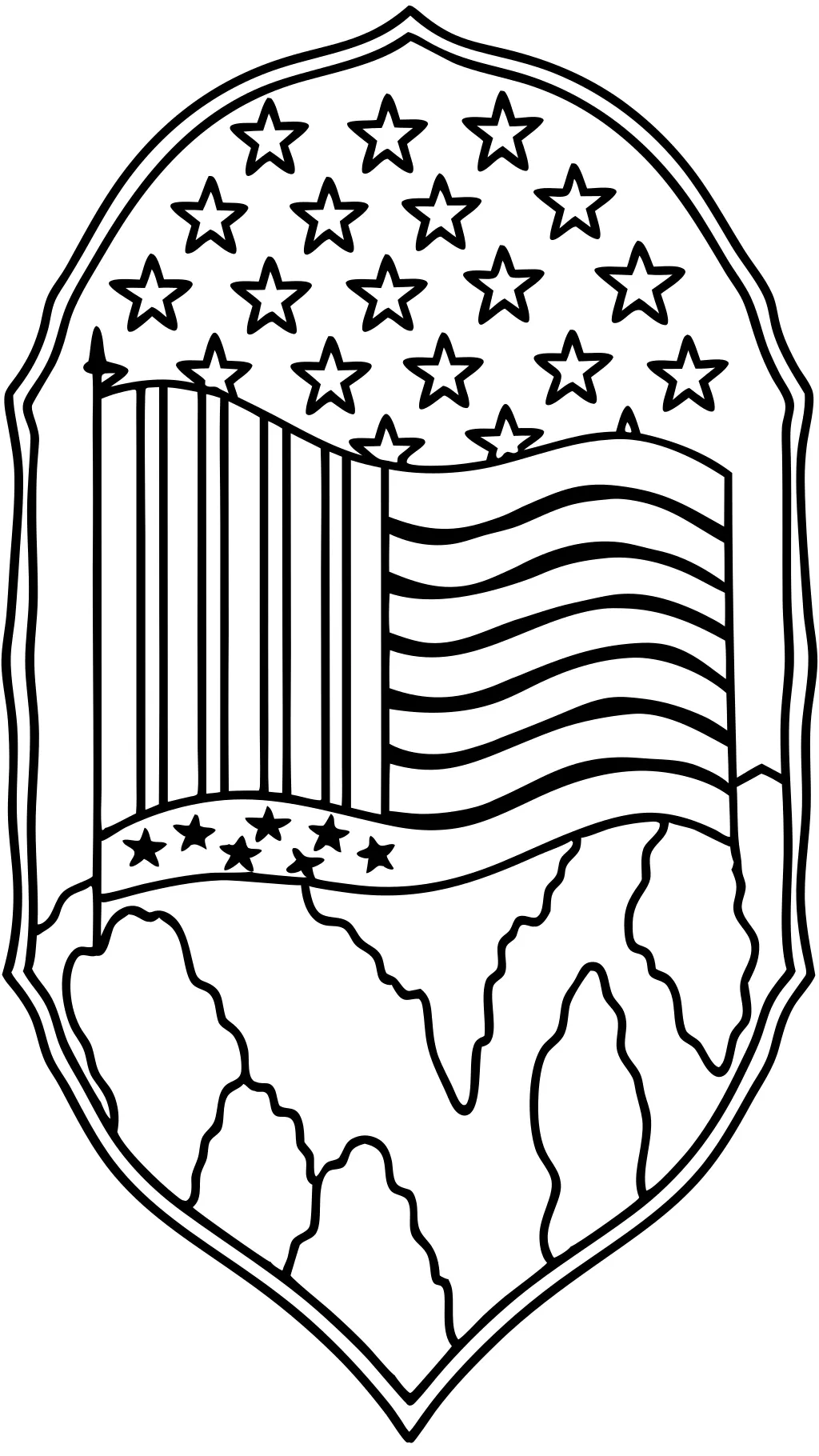 free printable coloring pages of the american flag